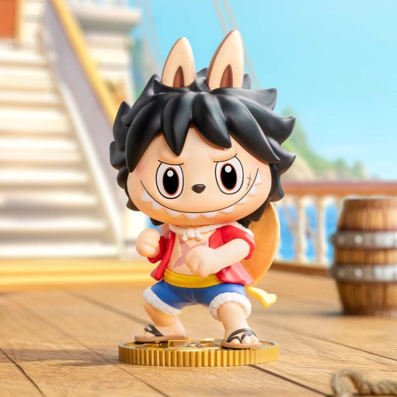 Figurine Labubu x One Piece x Monkey D Luffy
