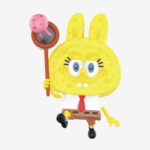 Figurine Labubu x SpongeBob x Jellyfish Hunter