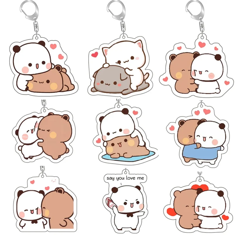 Porte-Clés Kawaii Panda et Pain A3 – Image 3