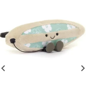 Jellycat Coral Surfer – Peluche Surf Blanc 10 cm
