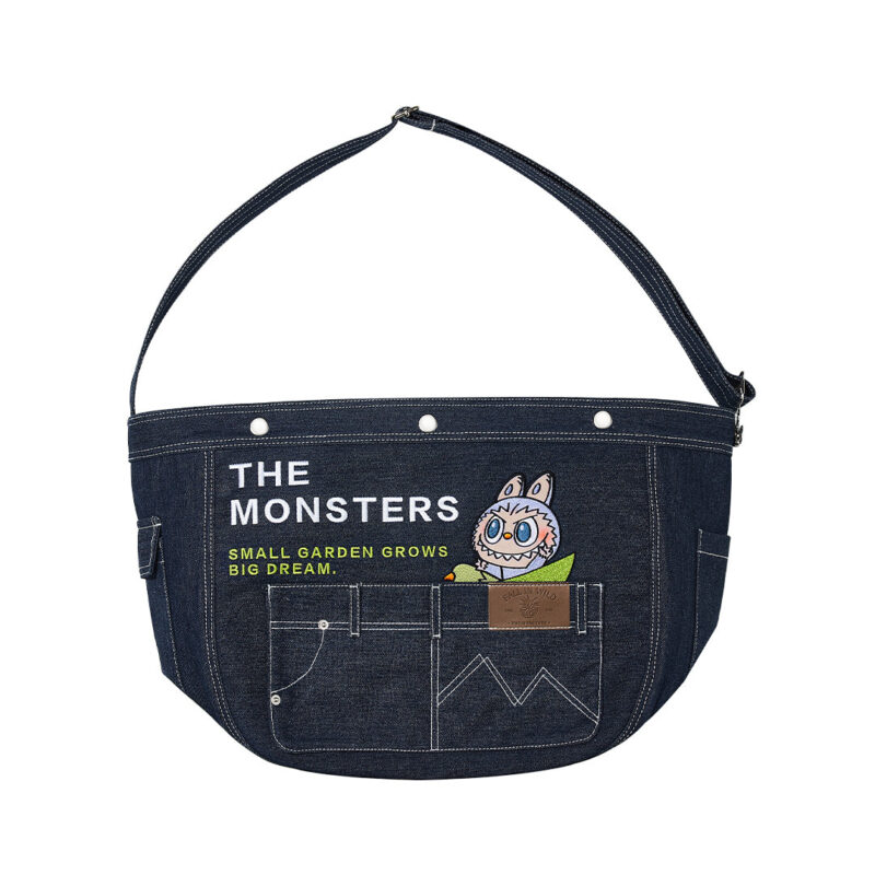 Labubu Denim Tote Bag Fall In Wild Series